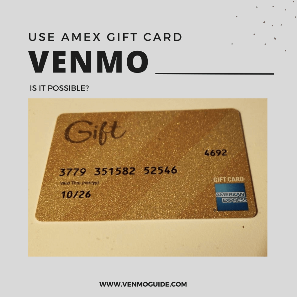 Can I Use an Amex Gift Card on Venmo